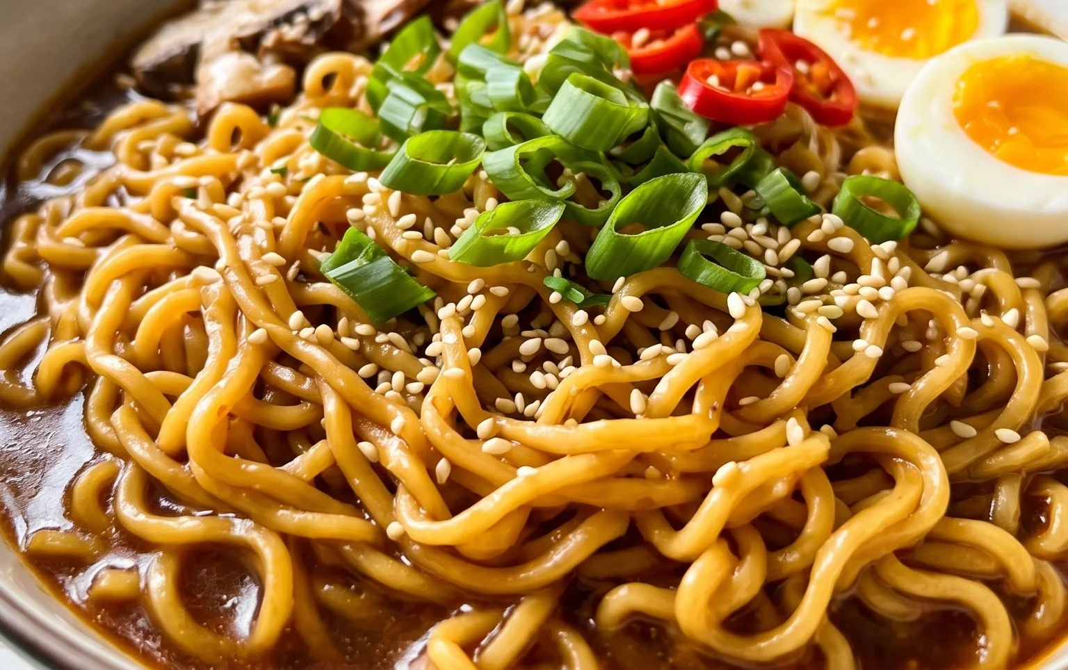 Easy Saucy Ramen Noodles
