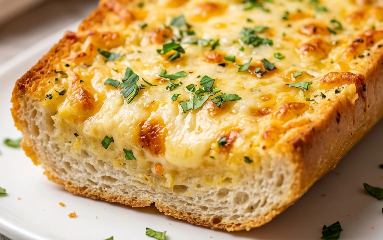 BEST CHEESY GARLIC BREAD RECIPE