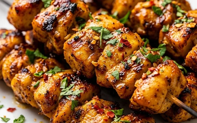 Air Fryer Chicken Skewers (VIDEO)