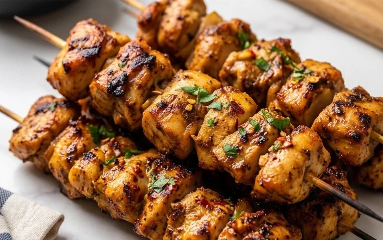 Air Fryer Chicken Skewers (VIDEO)