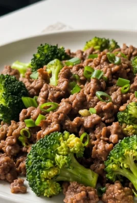Ground Beef and Broccoli