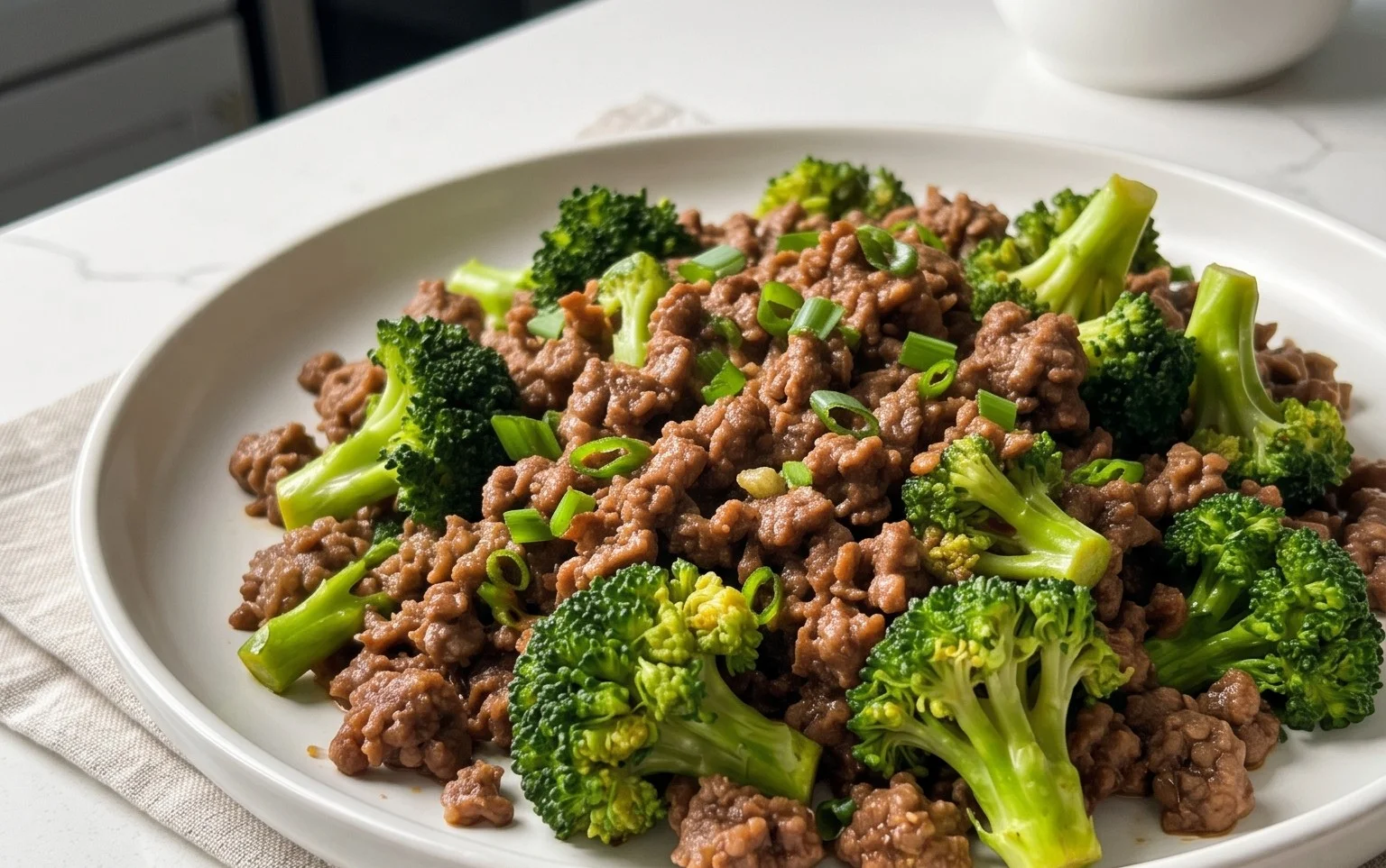 Ground Beef and Broccoli