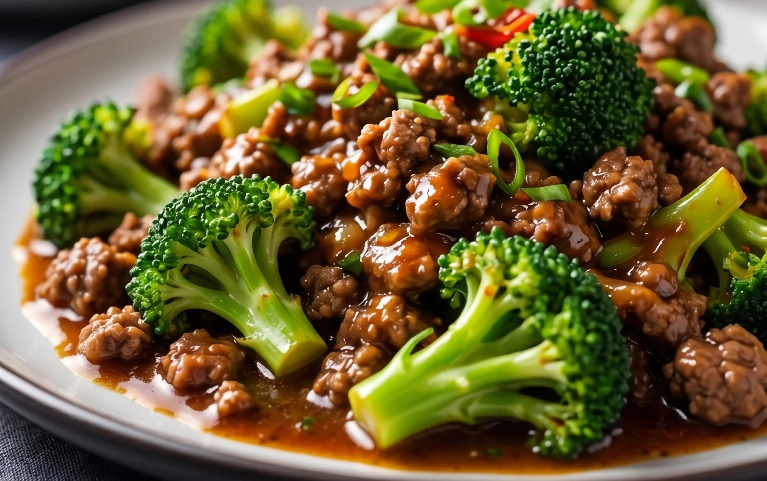 Ground Beef and Broccoli