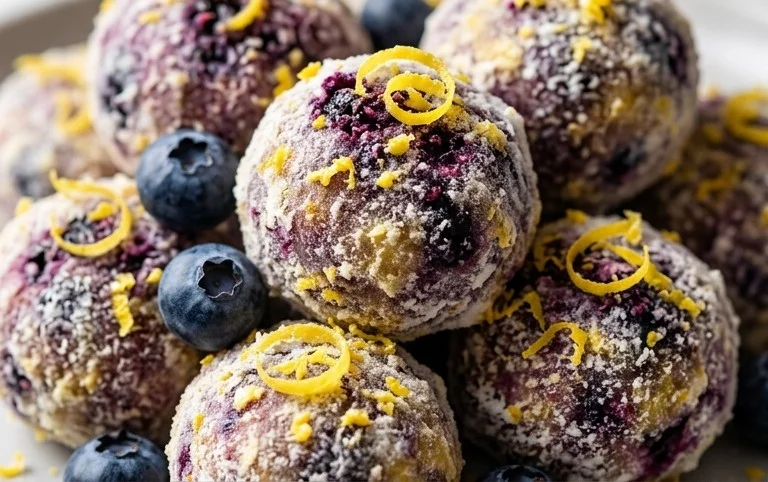 LEMON BLUEBERRY TRUFFLES 