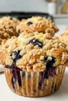 Lemon Blueberry Streusel Muffins