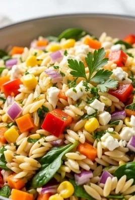 Rainbow Orzo Salad