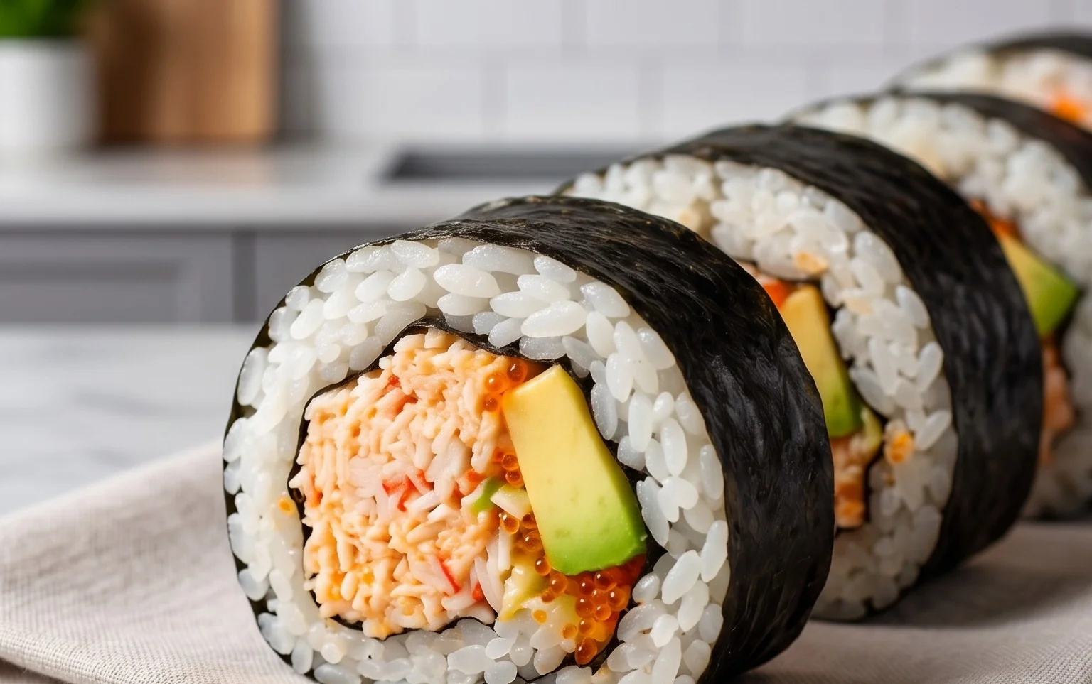 Kani Sushi (Spicy Crab Roll)