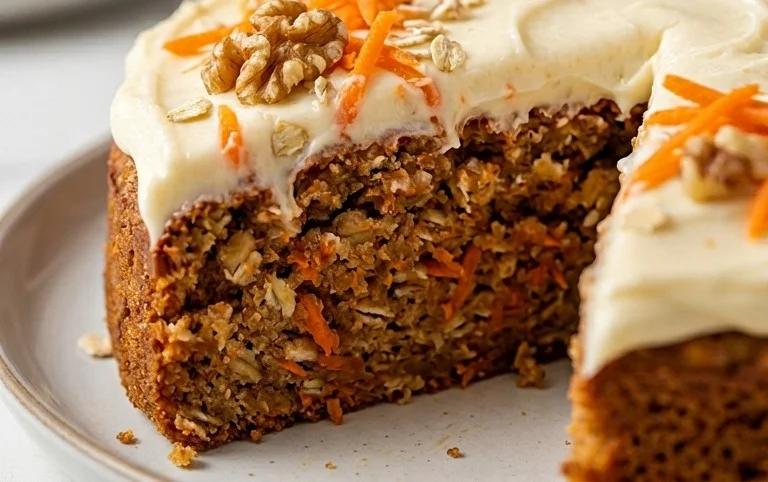 Easy Flourless Oatmeal Carrot Cake Recipe