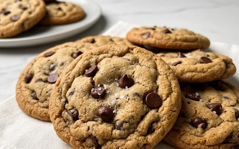 Crispy and Chewy Chocolate Chip Cookies