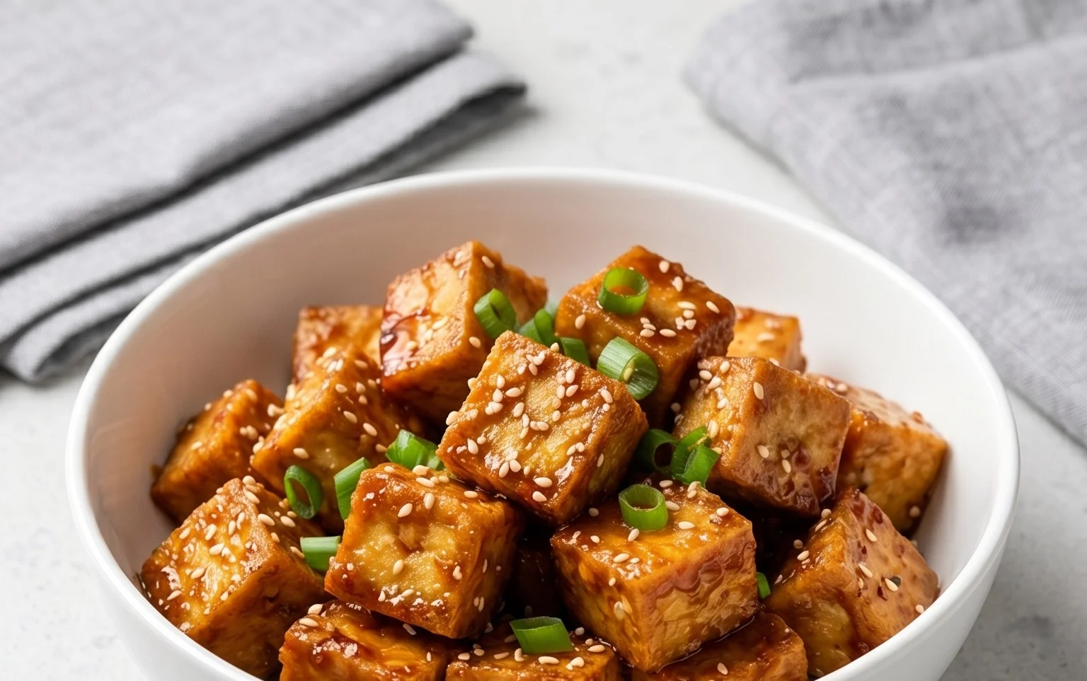 Honey Garlic Tofu