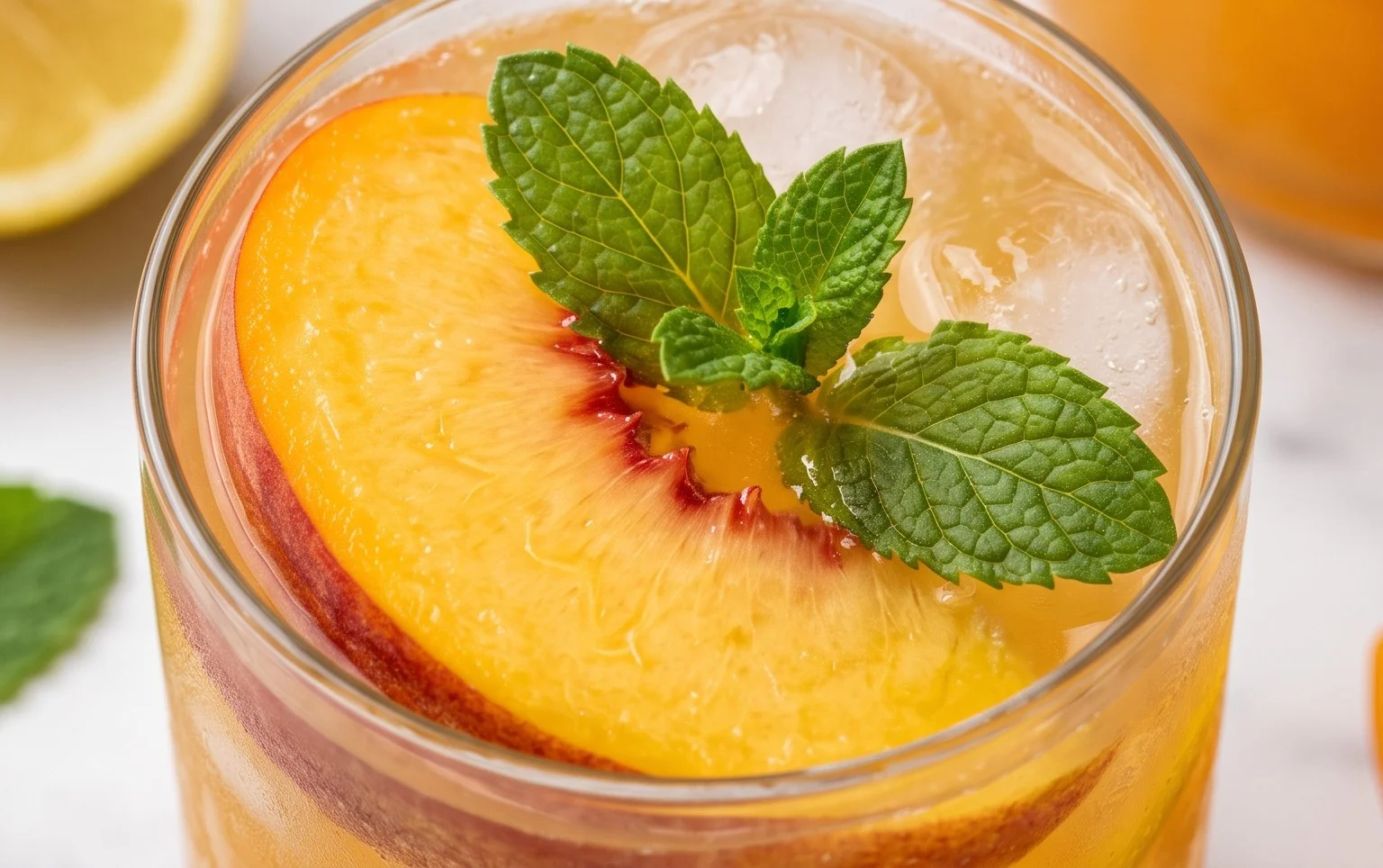 Refreshing Peach Lemonade