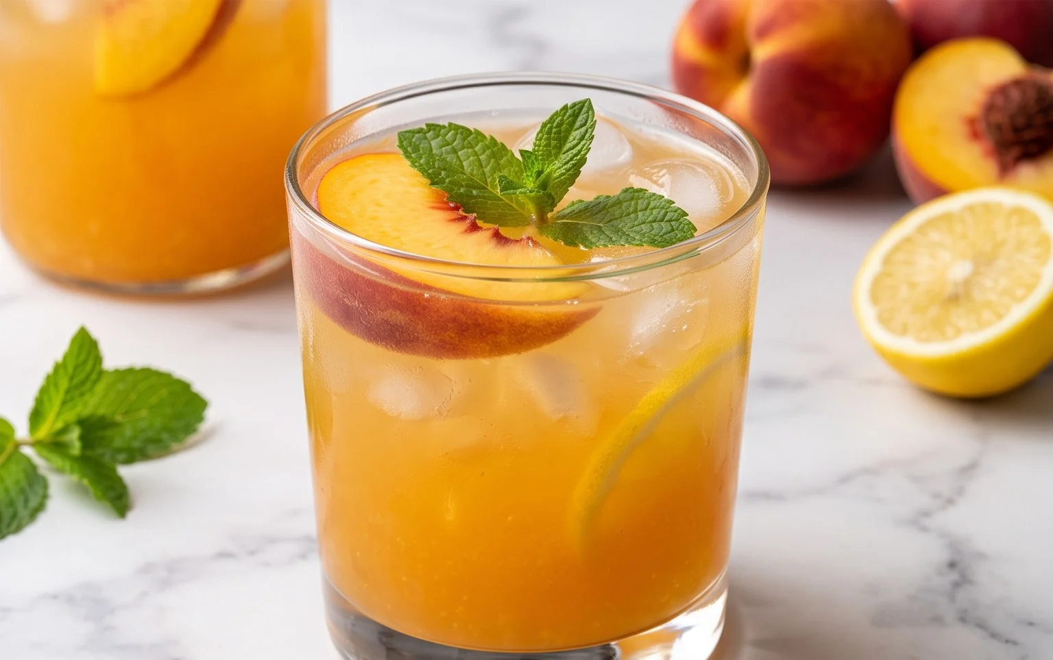 Refreshing Peach Lemonade