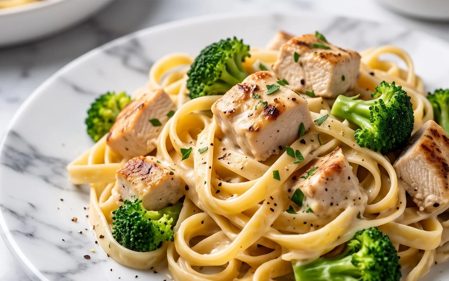 Low Calorie Chicken Alfredo