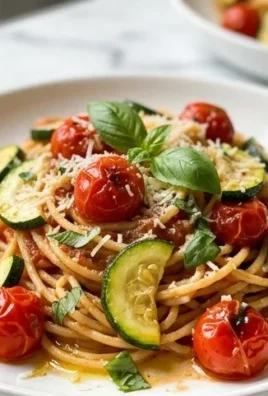 Healthy Tomato Zucchini Pasta