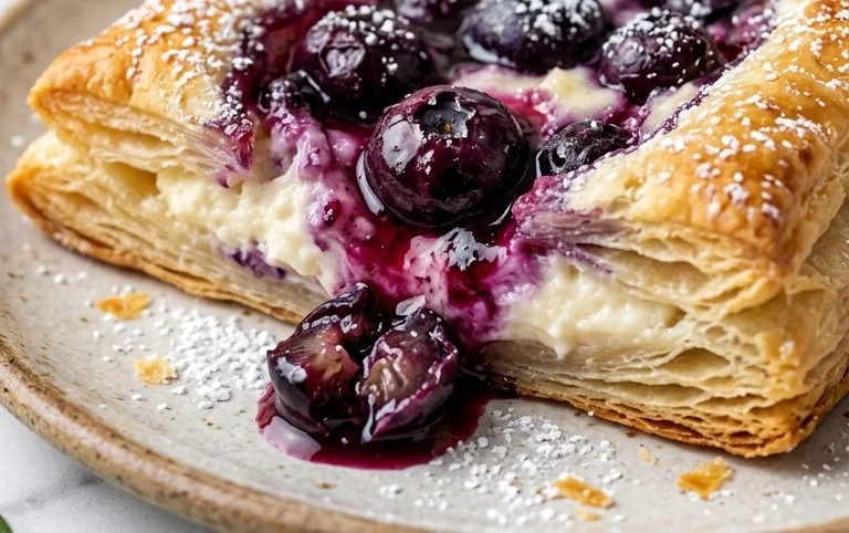 Blueberry Cream Cheese Puff Pastry