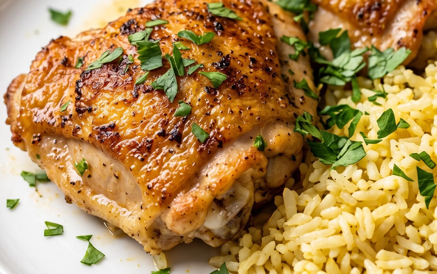 Greek Chicken and Lemon Rice (30 Minutes, One-Pot)