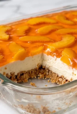 Peach Pretzel Salad Dessert