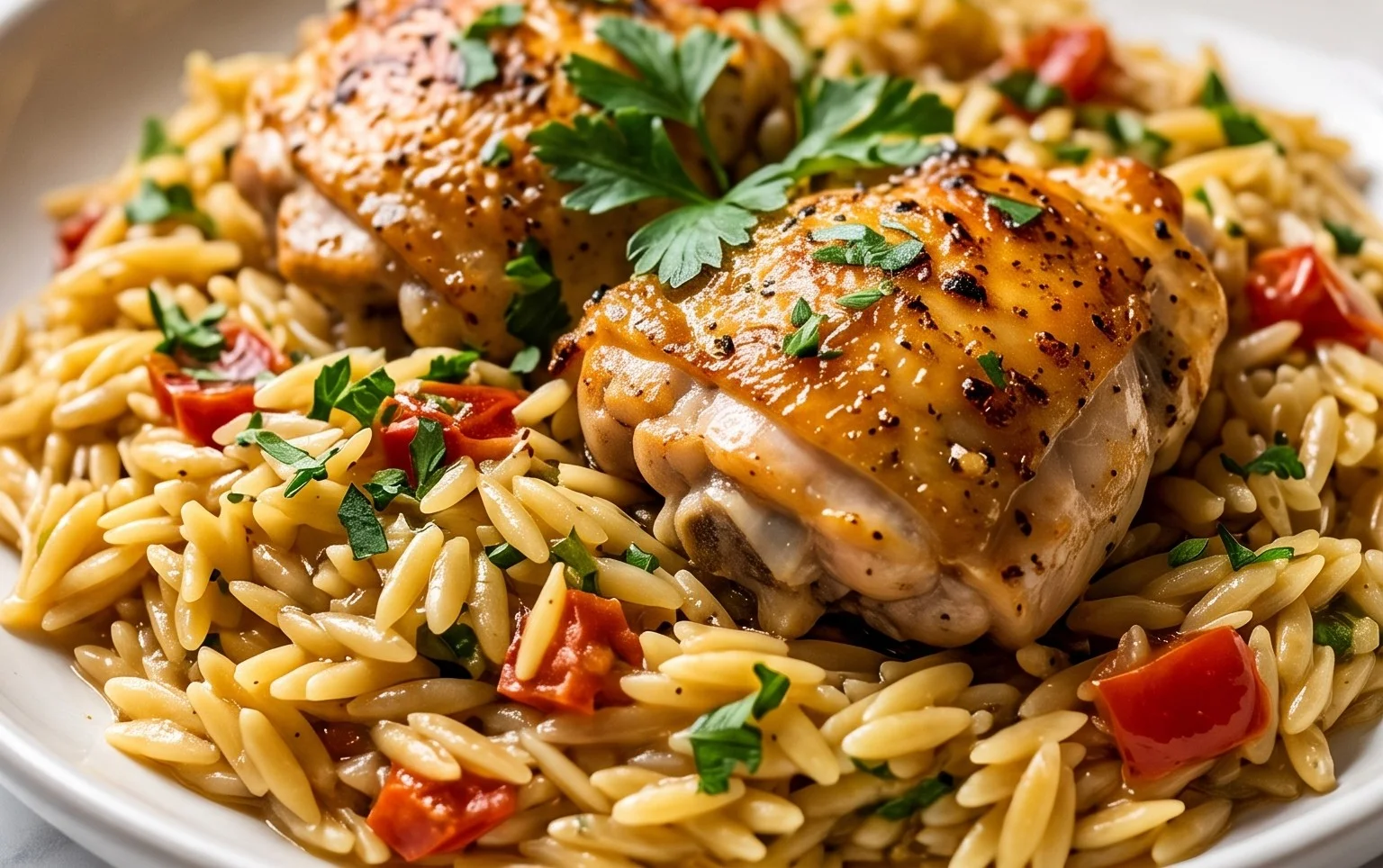 Chicken Orzo (30-Minutes, One-Pan)