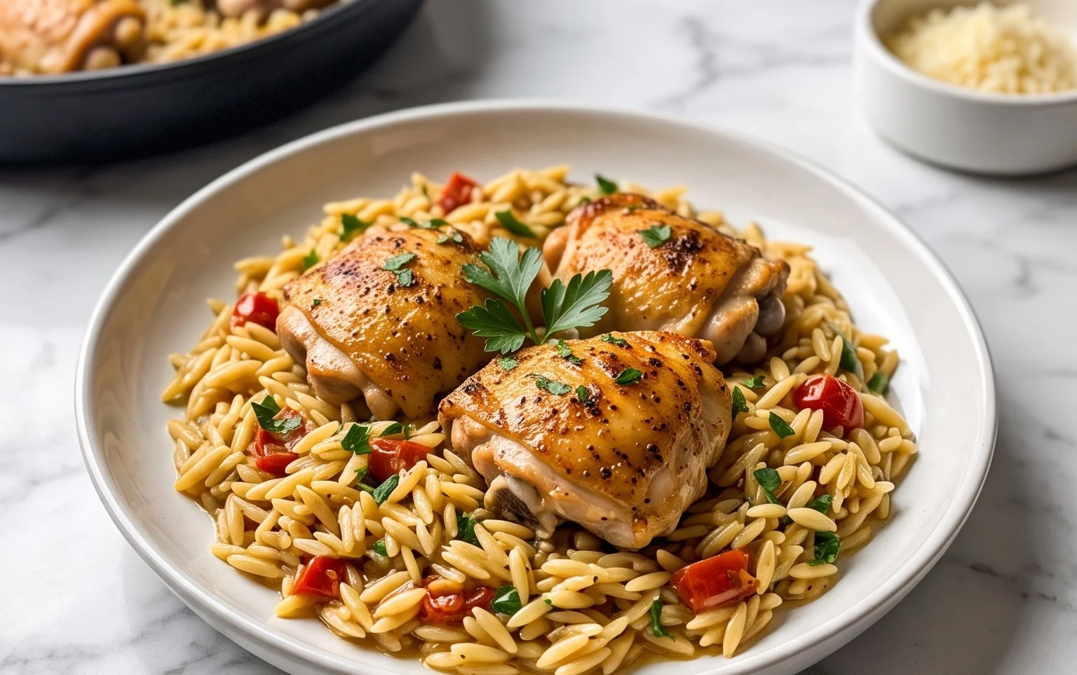 Chicken Orzo (30-Minutes, One-Pan)