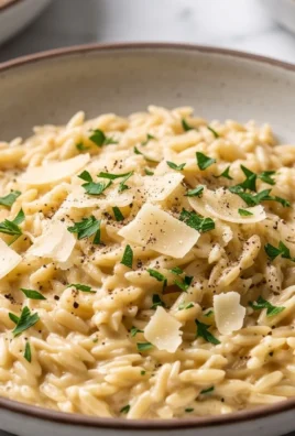 Creamy Garlic Parmesan Orzo