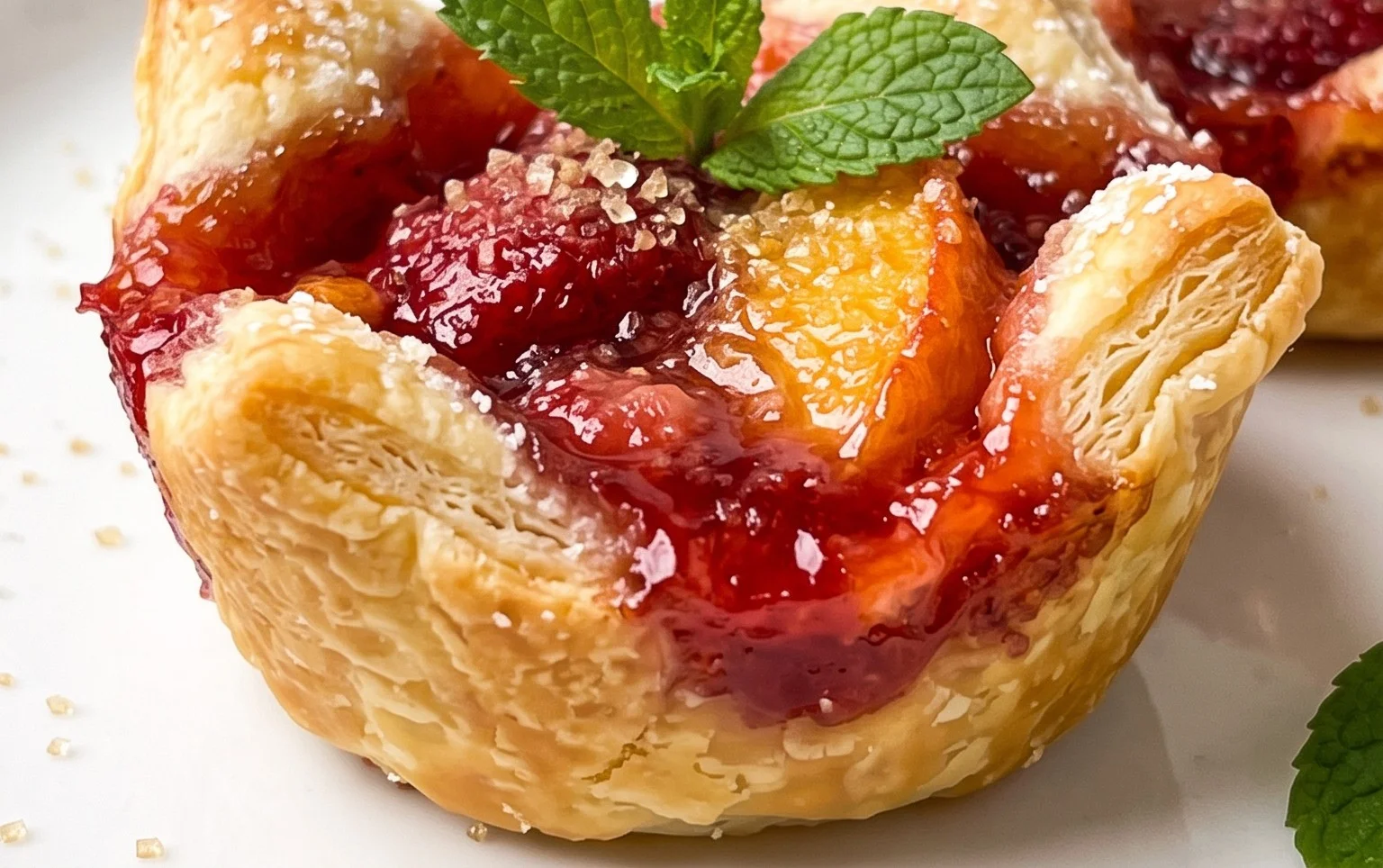 Strawberry Peach Pie Bites