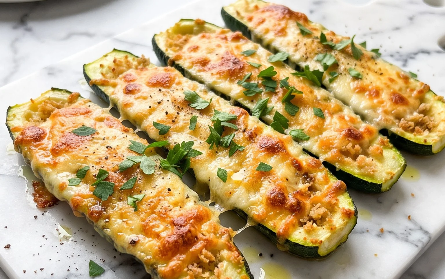 Baked Parmesan Zucchini
