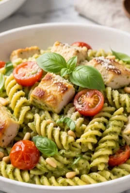 Creamy Chicken Pesto Pasta