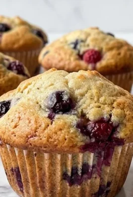 Bakery Style Mixed Berry Muffins | with Frozen Berries