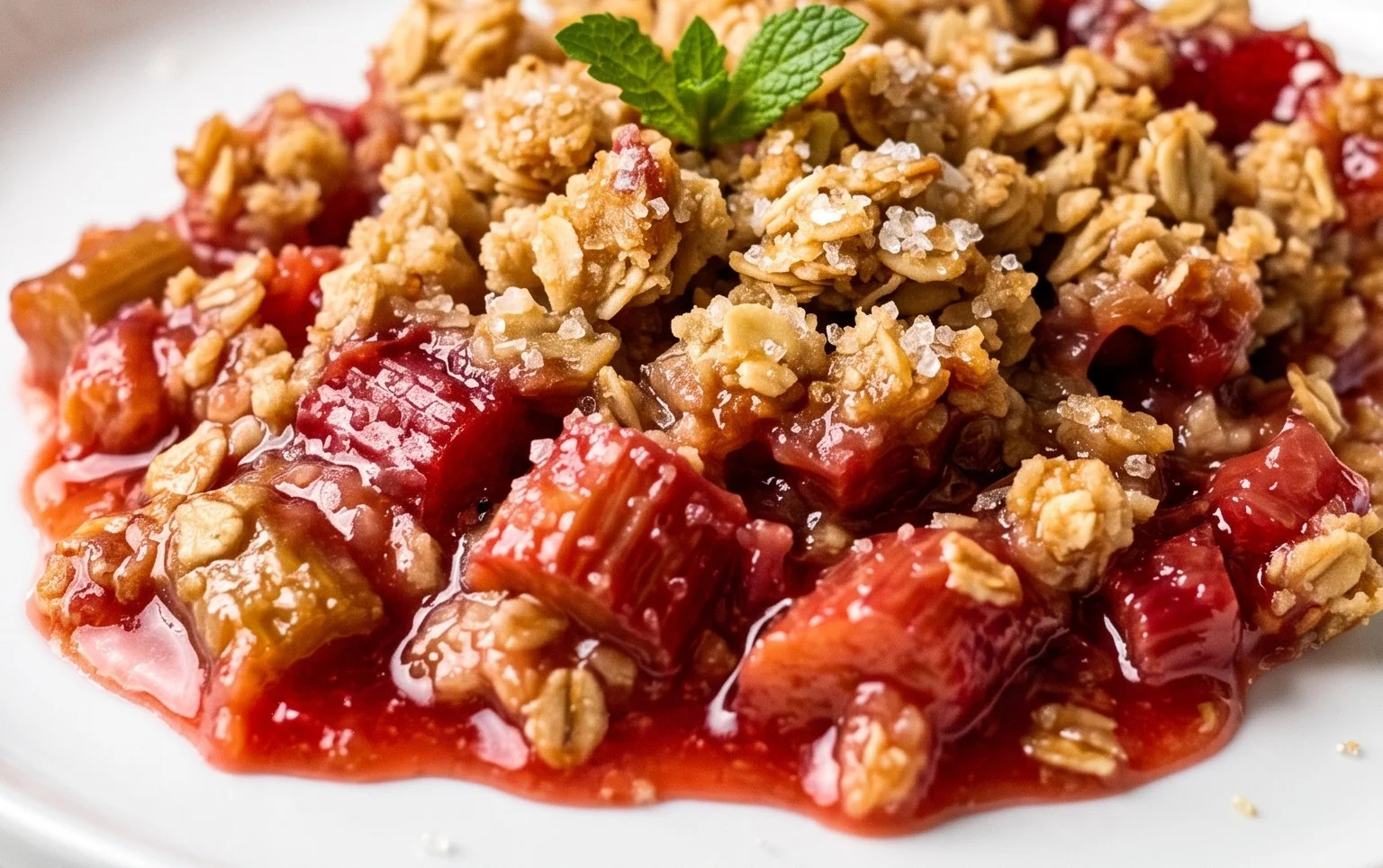 Easy Rhubarb Crisp