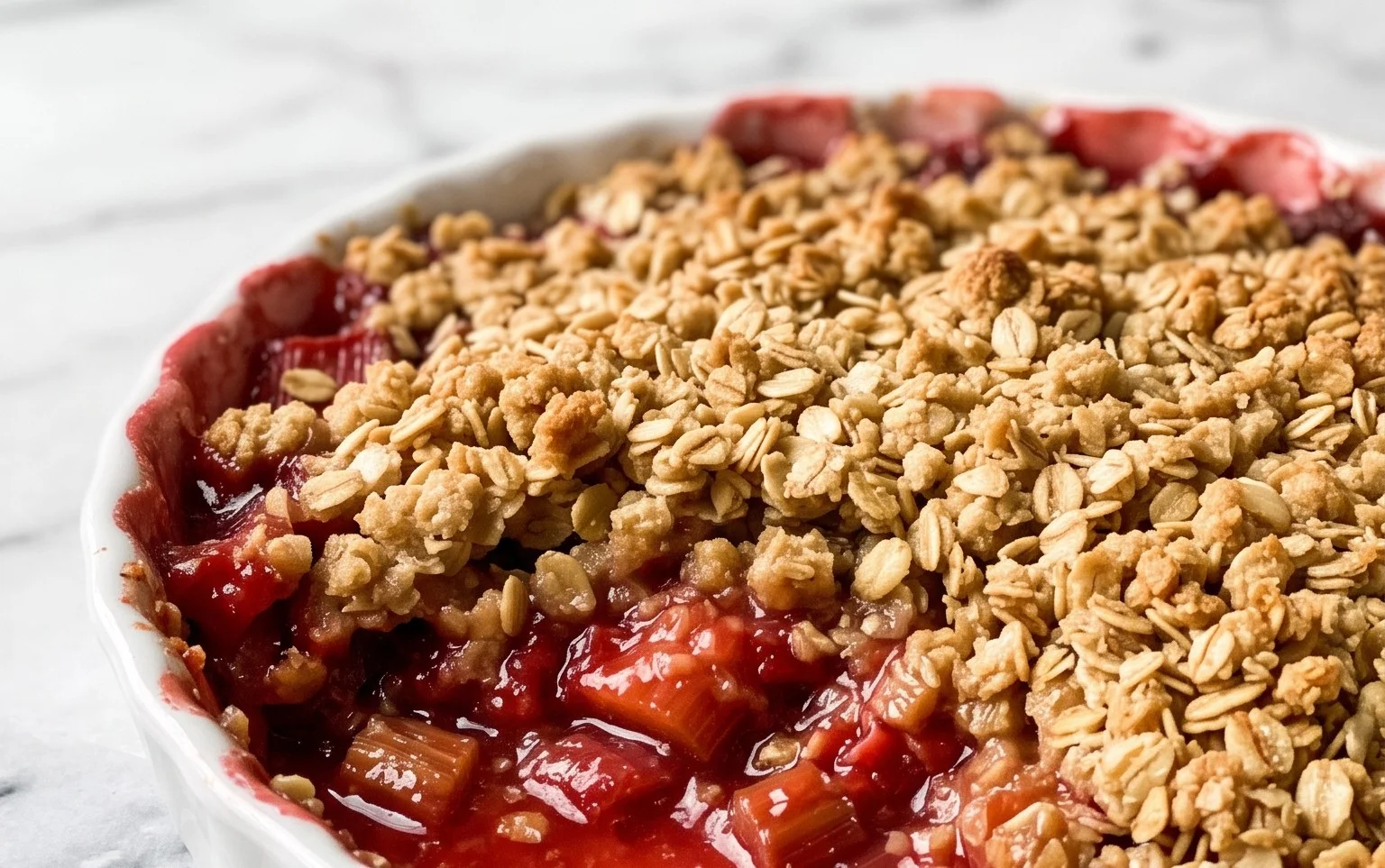 Easy Rhubarb Crisp