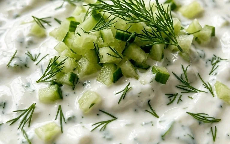 Cucumber Dip with Sour Cream and Dill