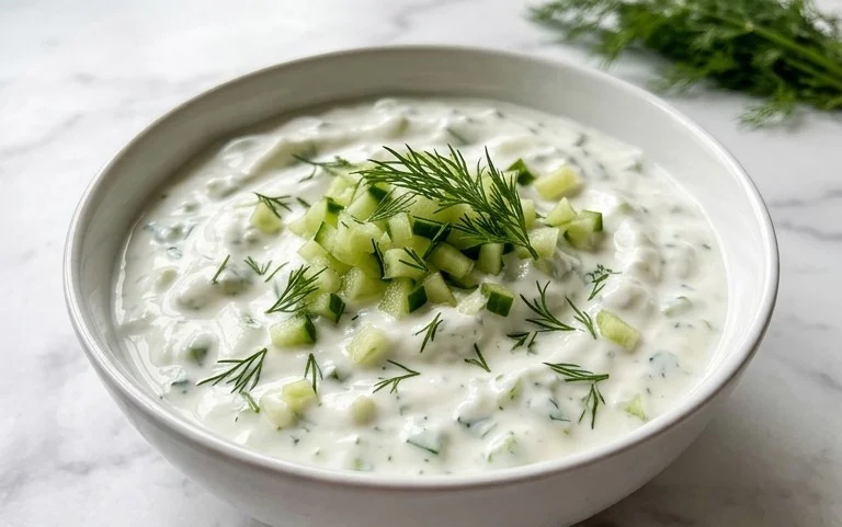 Cucumber Dip with Sour Cream and Dill