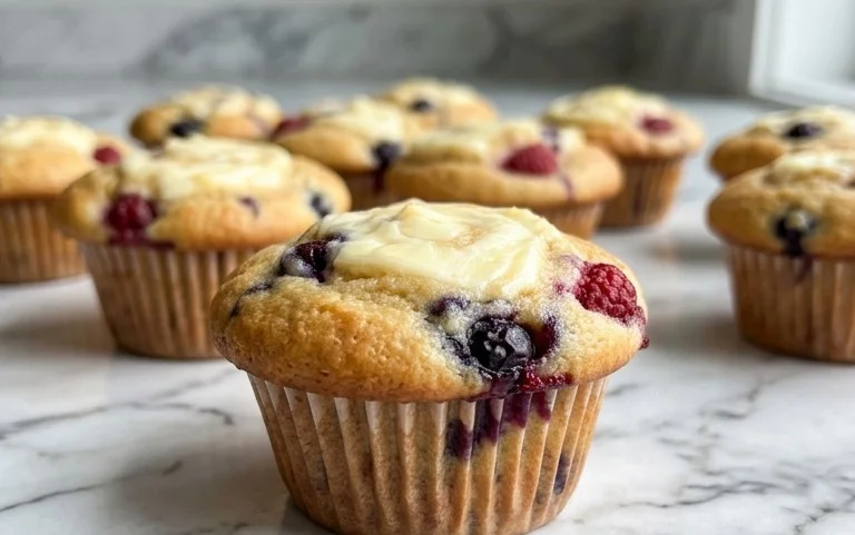 Berry Cream Cheese Muffins