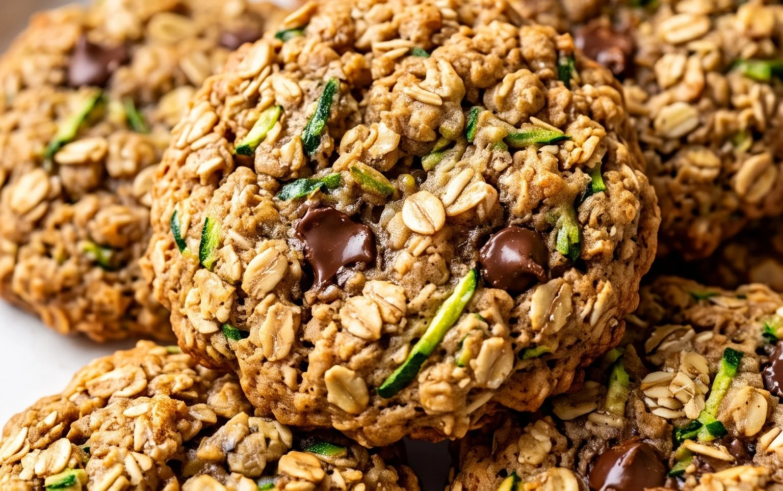 Healthy Zucchini Oatmeal Cookies