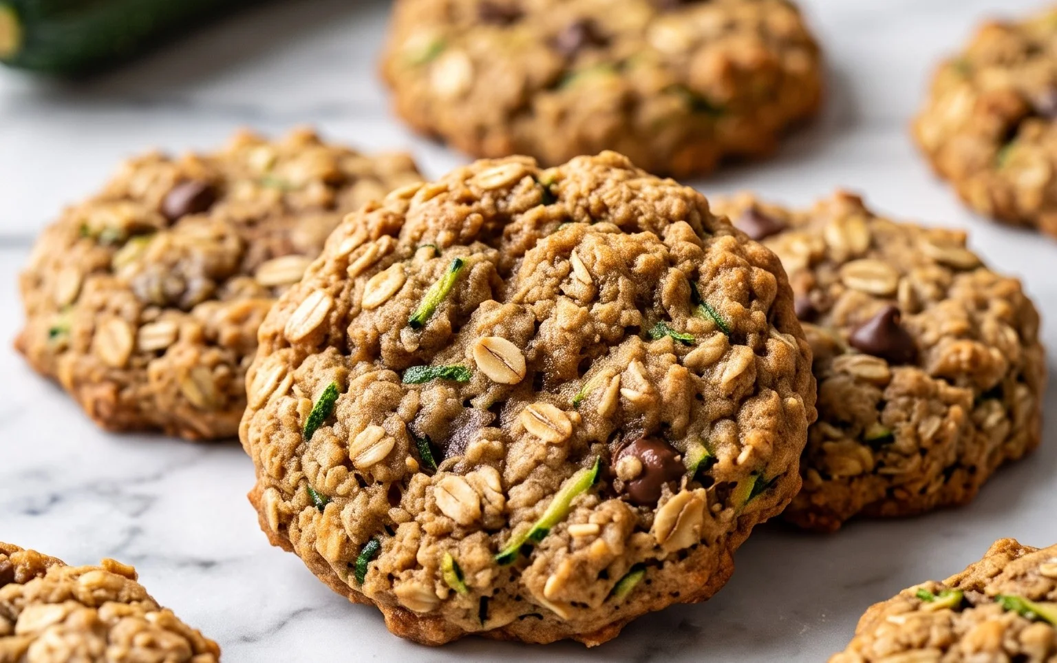 Healthy Zucchini Oatmeal Cookies