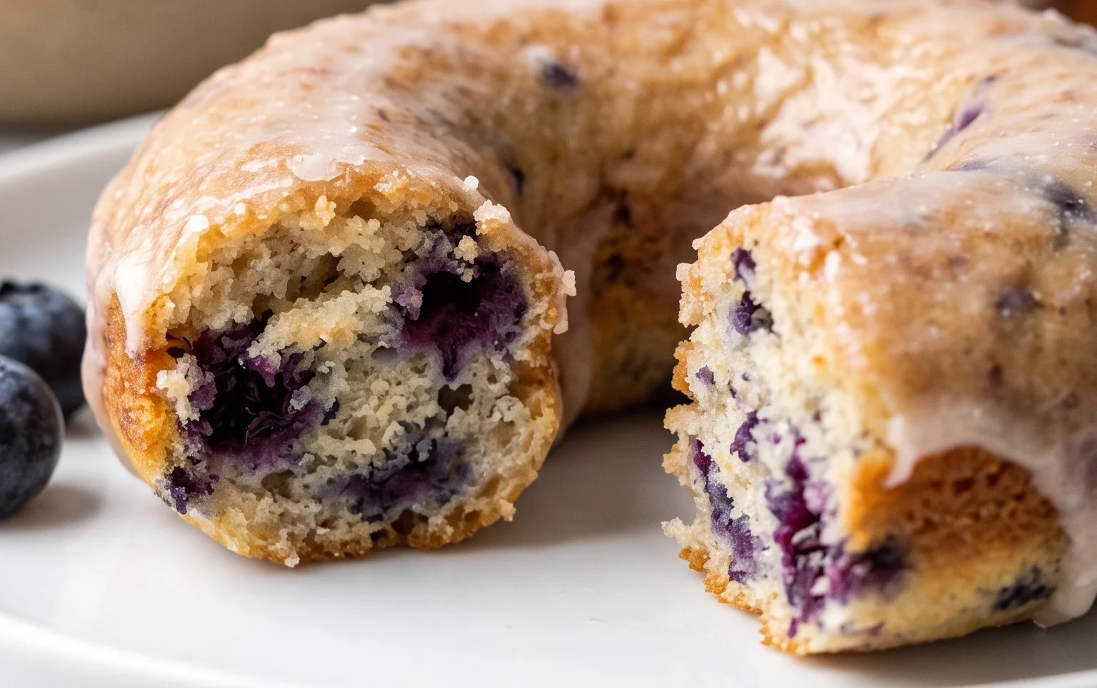 Blueberry Cake Donuts