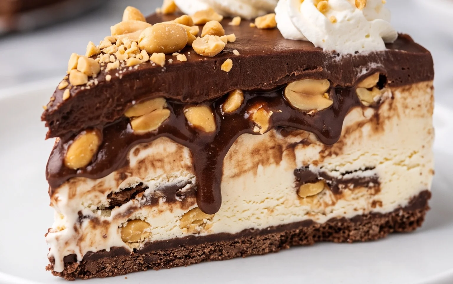 Buster Bar Ice Cream Cake