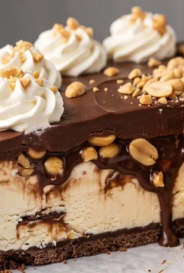 Buster Bar Ice Cream Cake