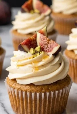 Fig Cupcakes with Honey Cream Cheese Frosting