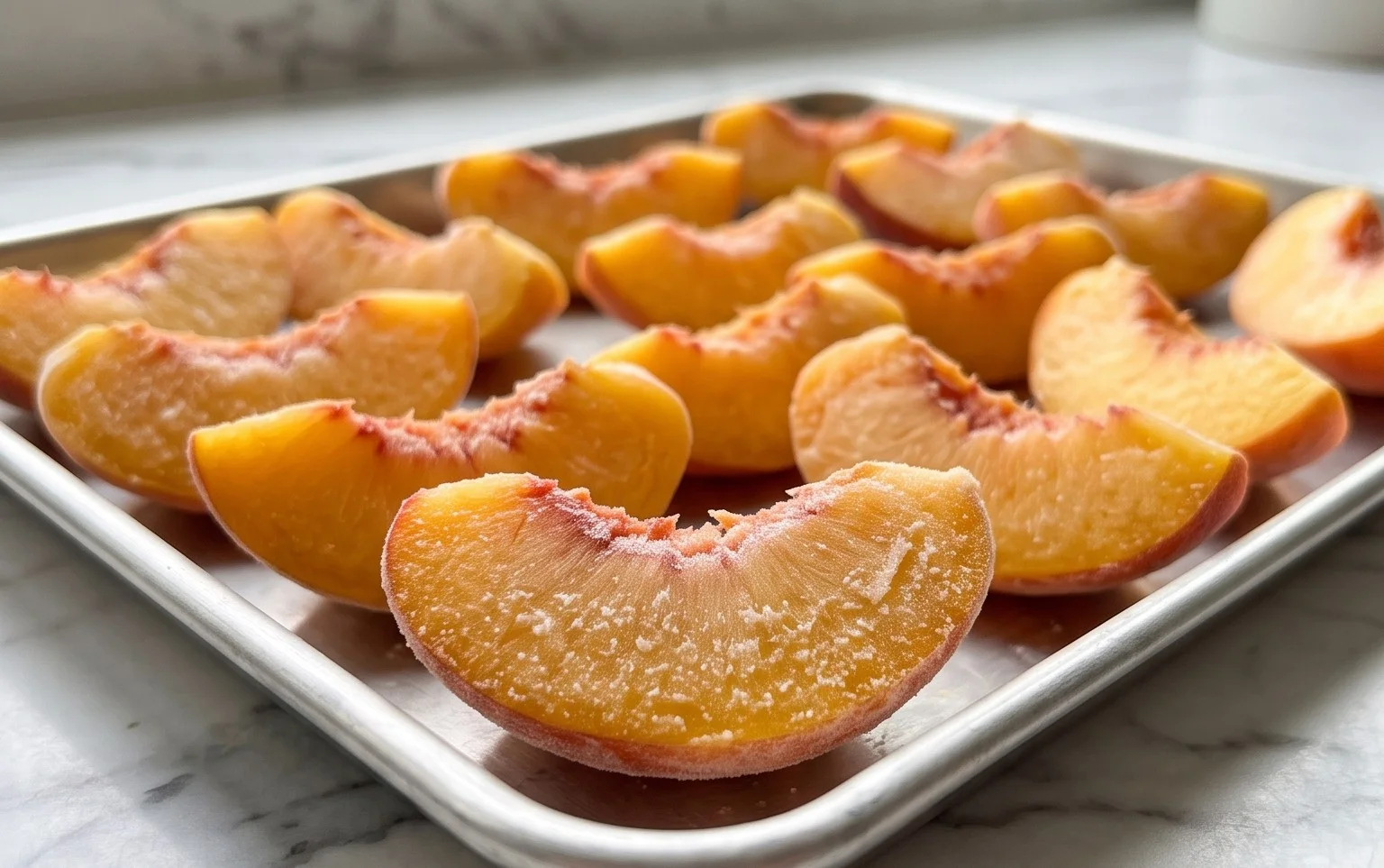 How to Easily Freeze Peaches