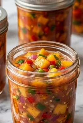 Sweet & Spicy Peach Salsa Canning Recipe