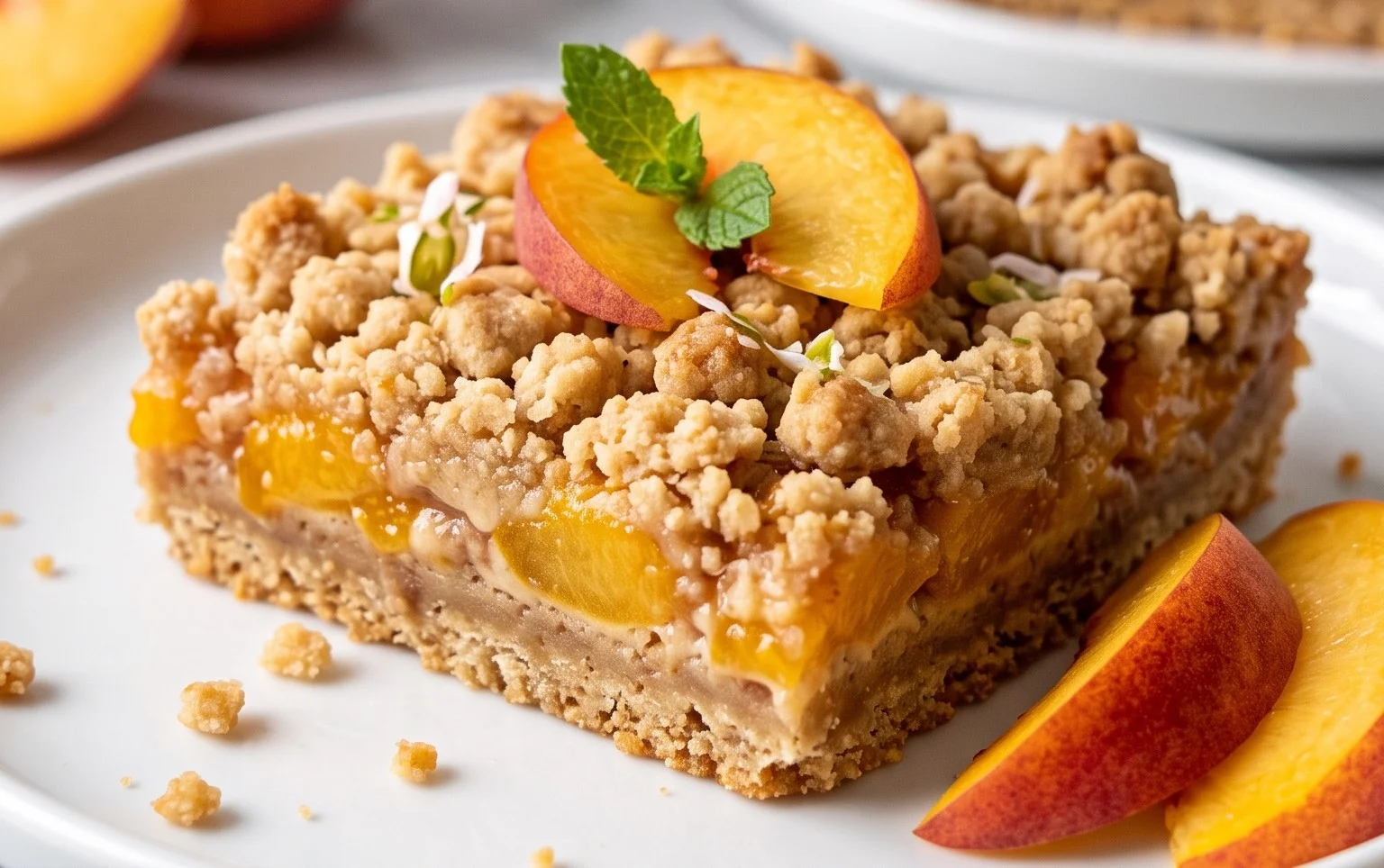Fresh Peach Crum extractb Bars