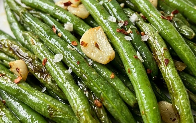 Sautéed Green Beans Recipe with Garlic