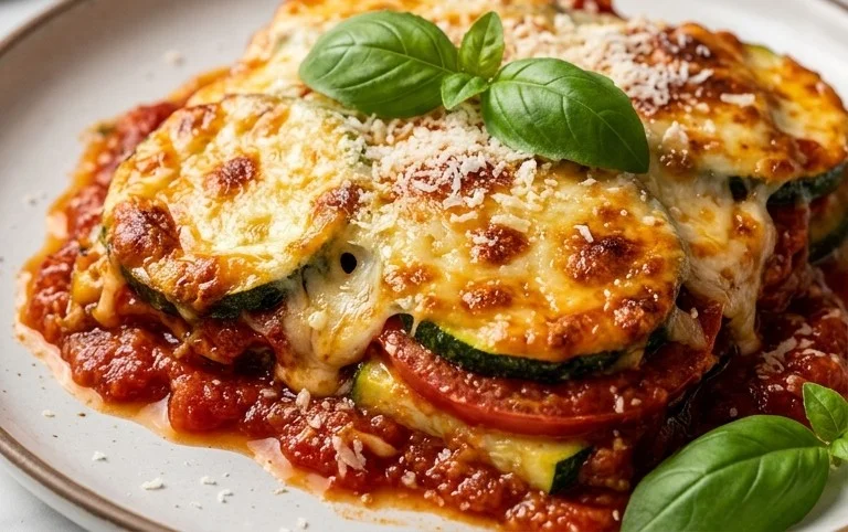 Three Cheese Zucchini Parmesan