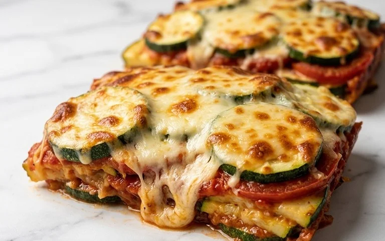 Three Cheese Zucchini Parmesan