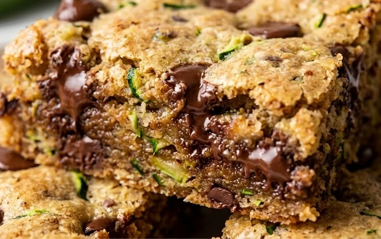 Chocolate Chip Zucchini Cookie Bars
