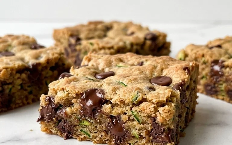 Chocolate Chip Zucchini Cookie Bars