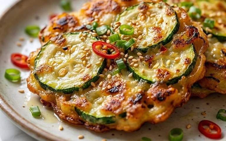Quick & Easy Korean Zucchini Fritters (Hobak Jeon)