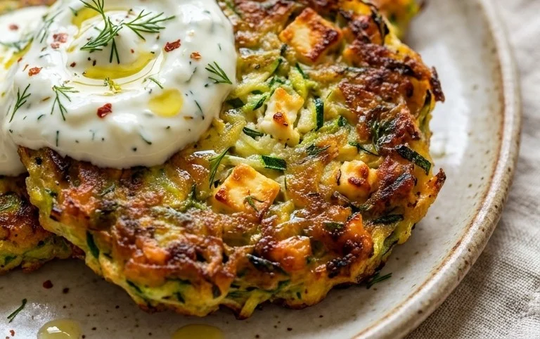 Kolokithokeftedes (Greek Zucchini Fritters)