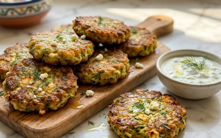 Kolokithokeftedes (Greek Zucchini Fritters)